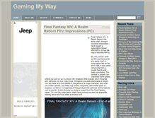 Tablet Screenshot of gamingmyway.com